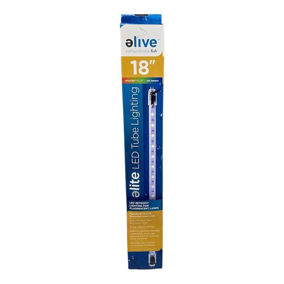 Elive Elite 18 Inch High Def Color LED Tube Lighting Bulb Replacement 245 Lumens - Picture 1 of 10